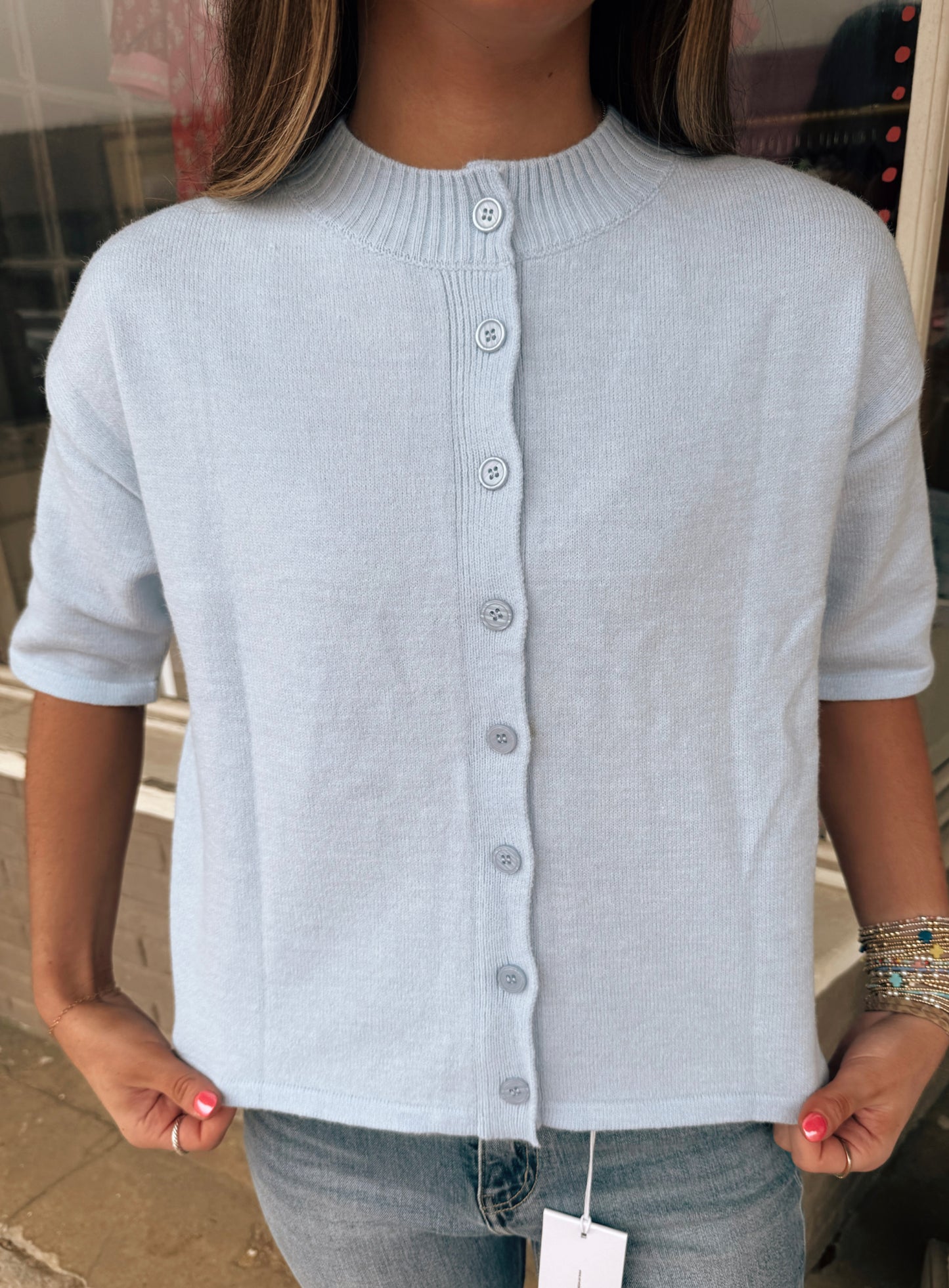 Blue Cardigan