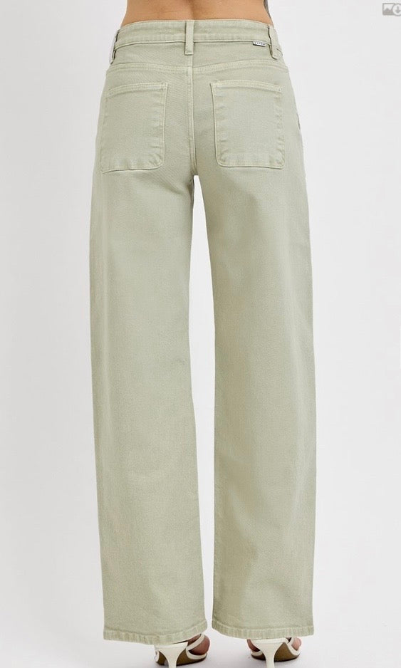Light Green Risen Jeans