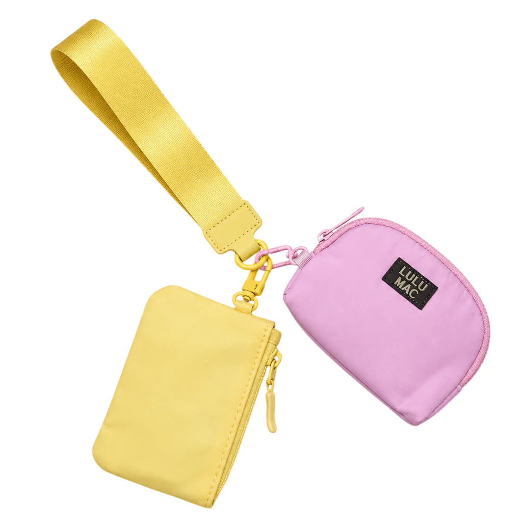 Lulu Mac Butter/Light Pink Wristlet