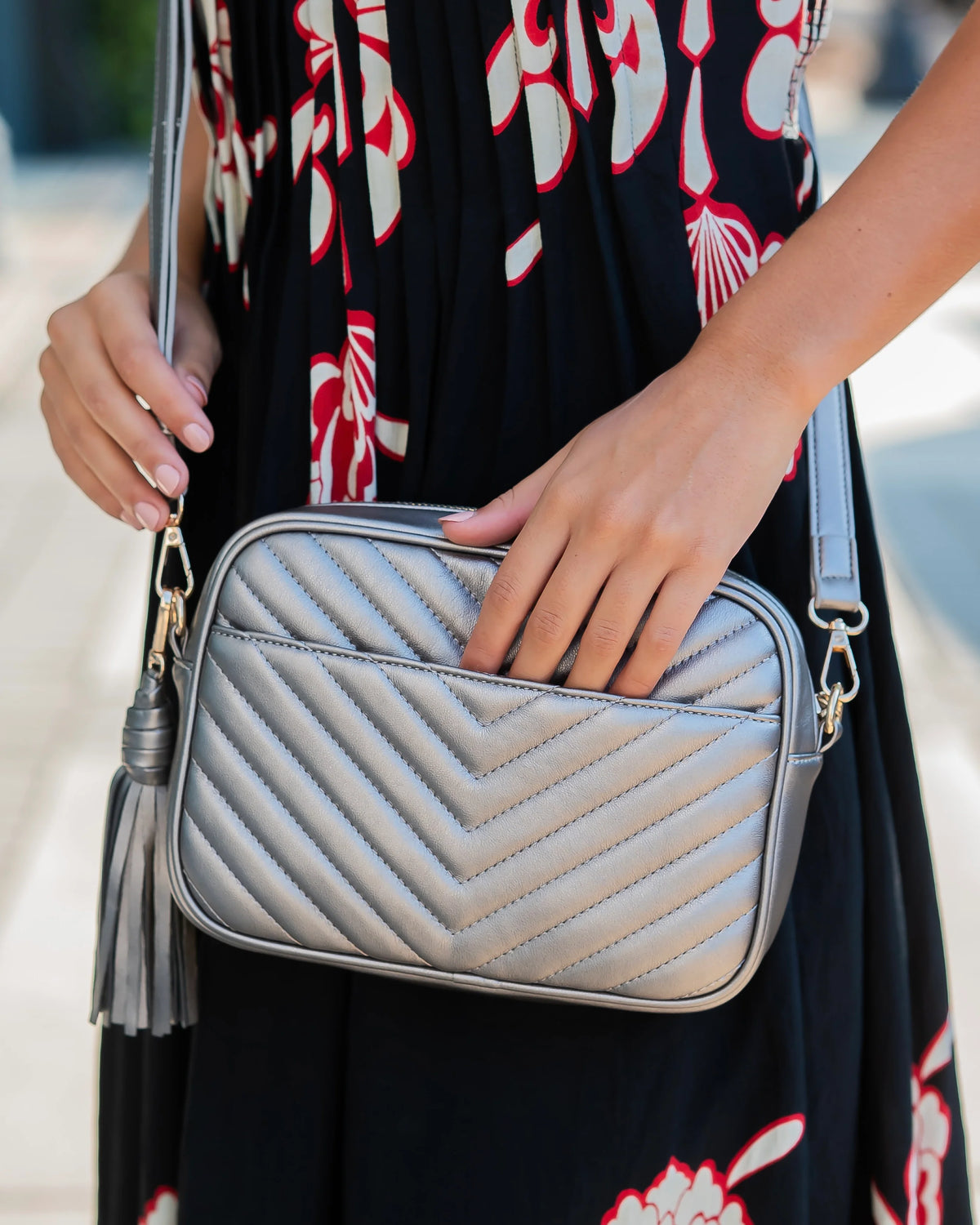 Caroline Hill Black Pearl Greer Crossbody Bag