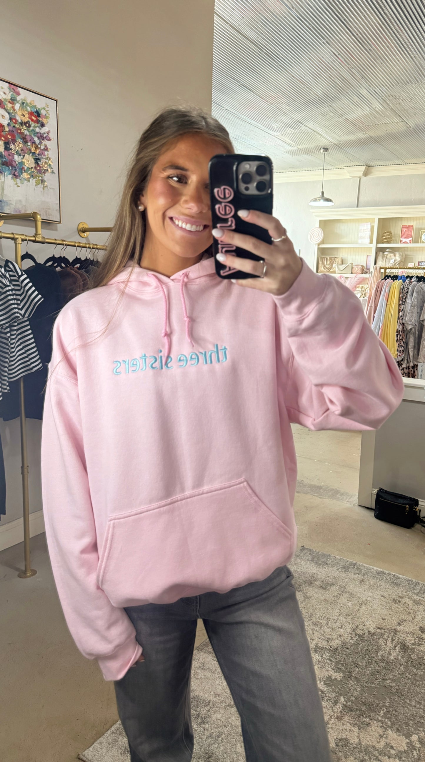 Three Sisters Embroidered Sweatshirt