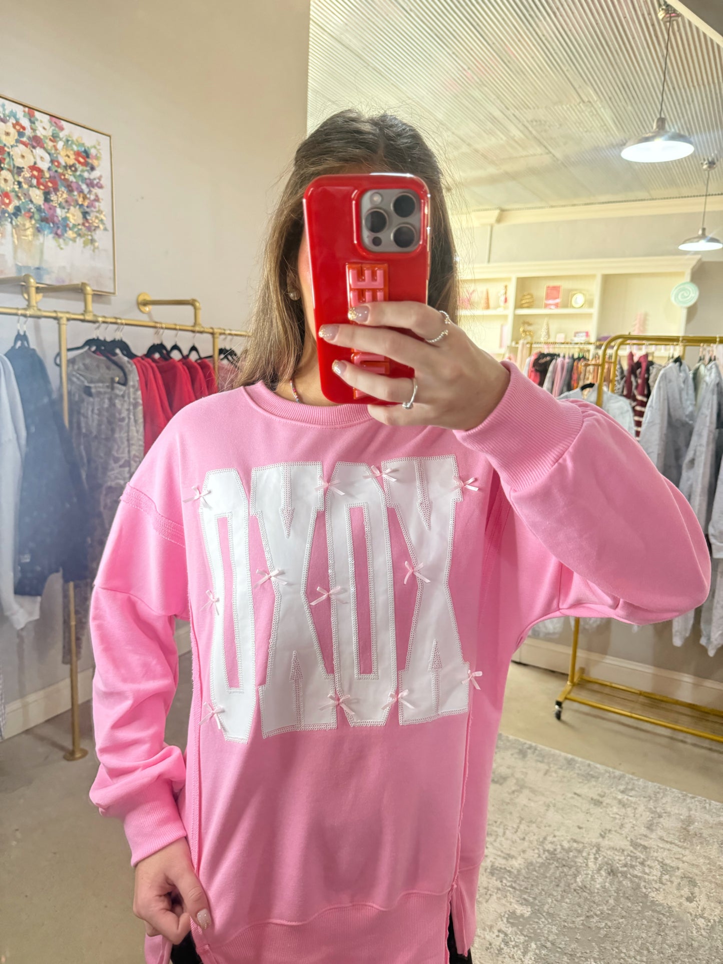 Pink XOXO Top + Bows