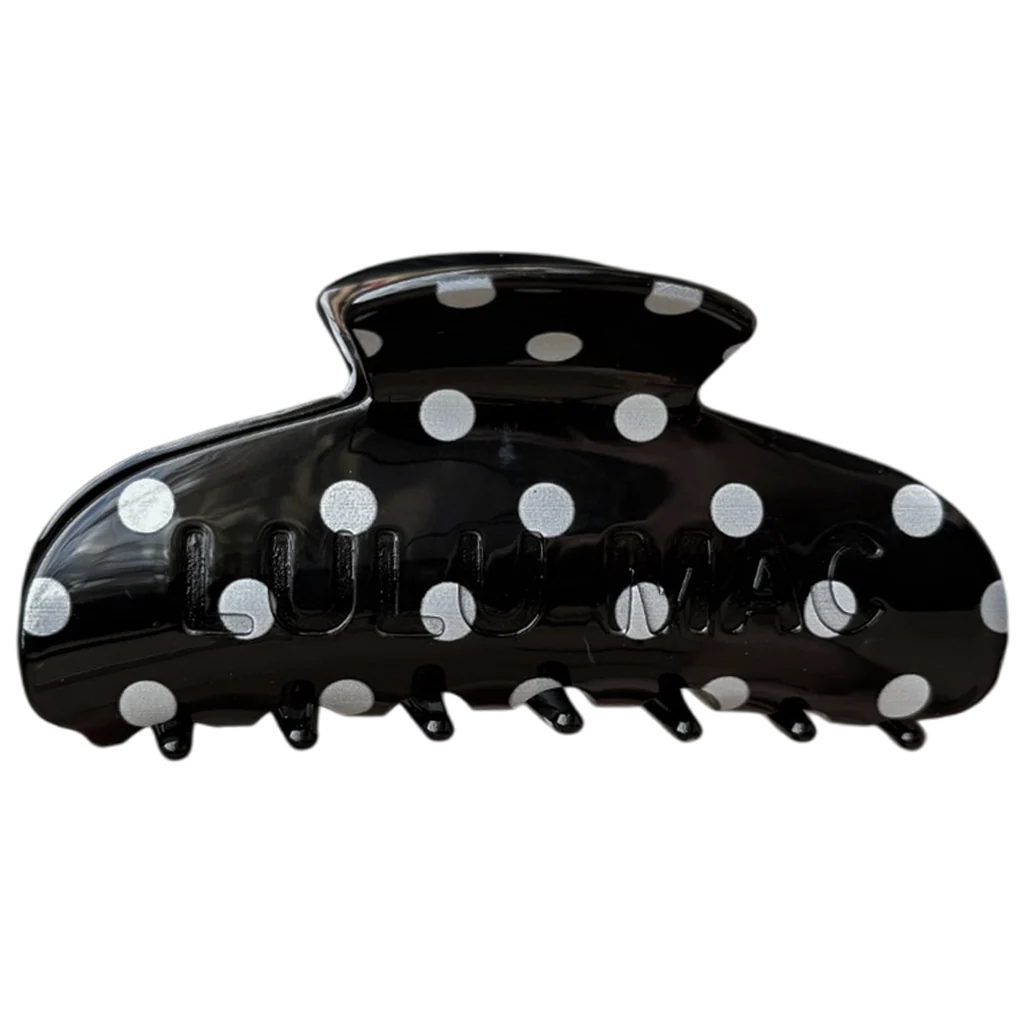 Lulu Mac Black/White Dot Clip