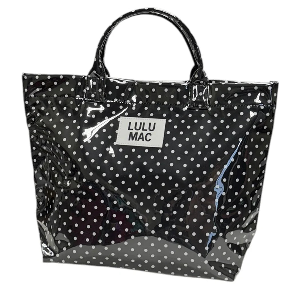 Lulu Mac Black/White Dot Tote Bag