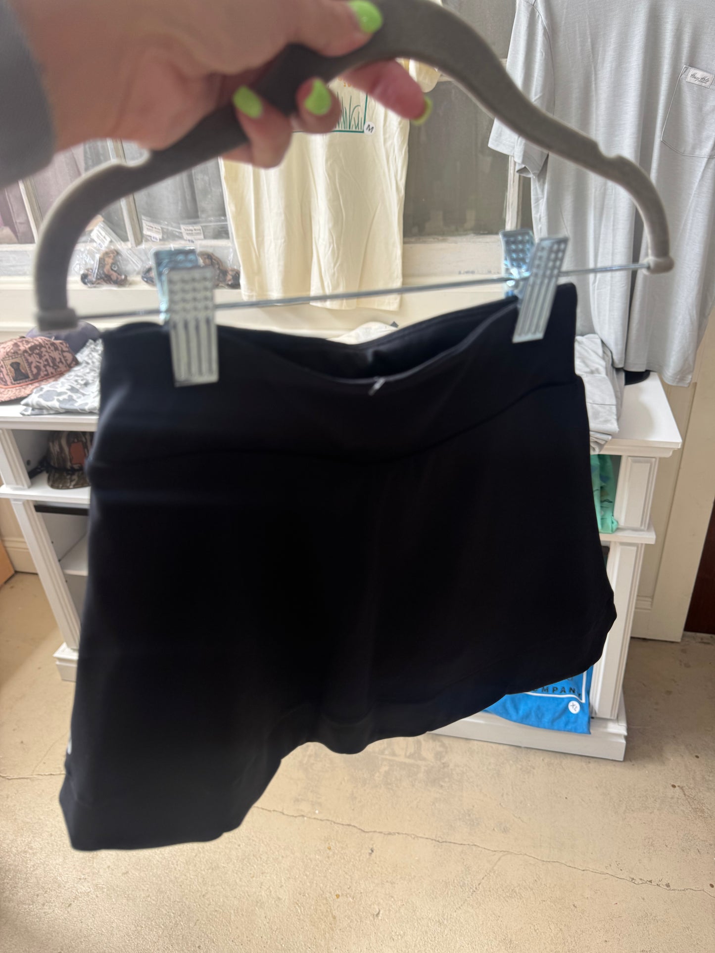 Girls Black Athletic Skort
