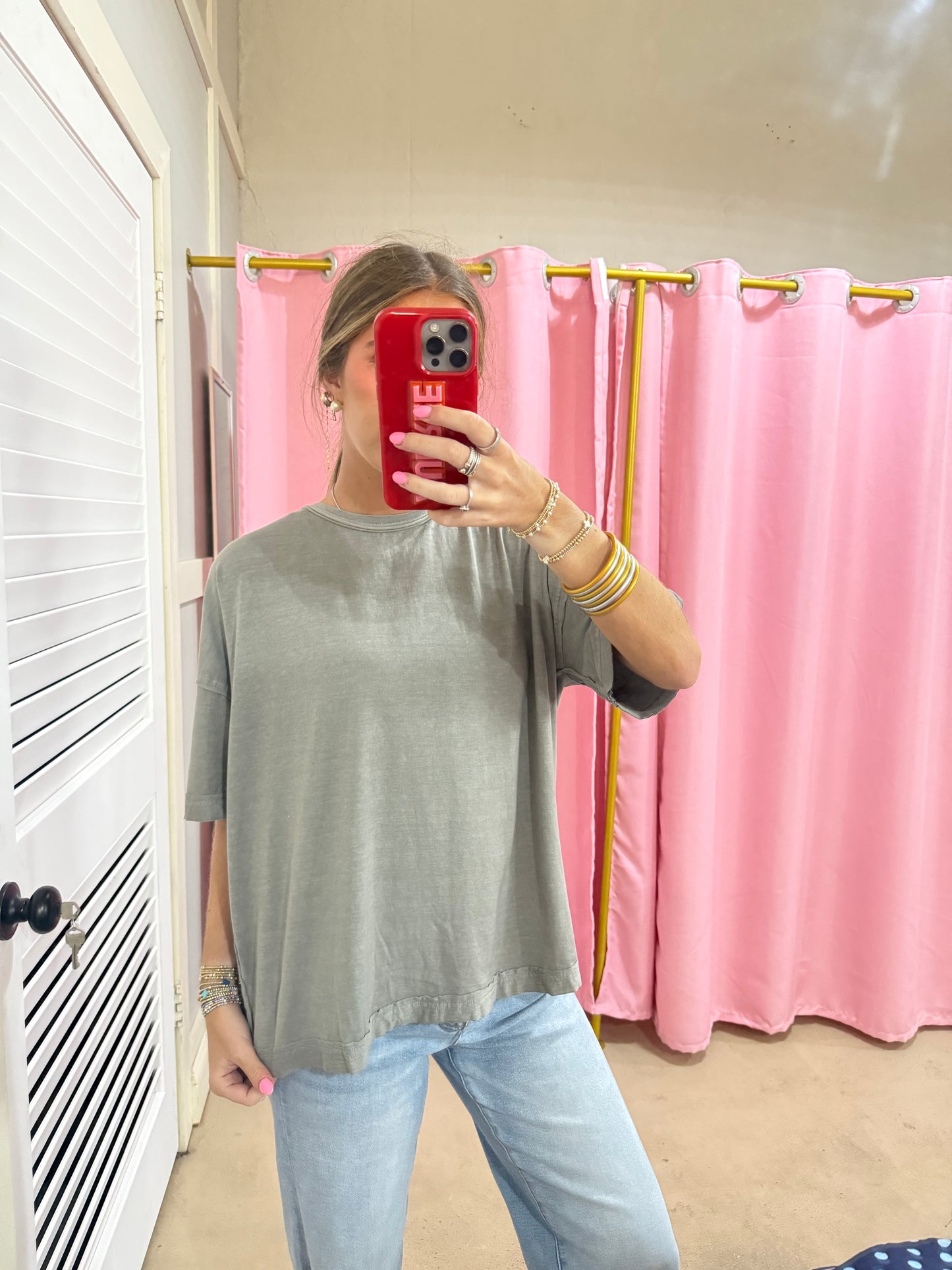 Grey Simple Tee