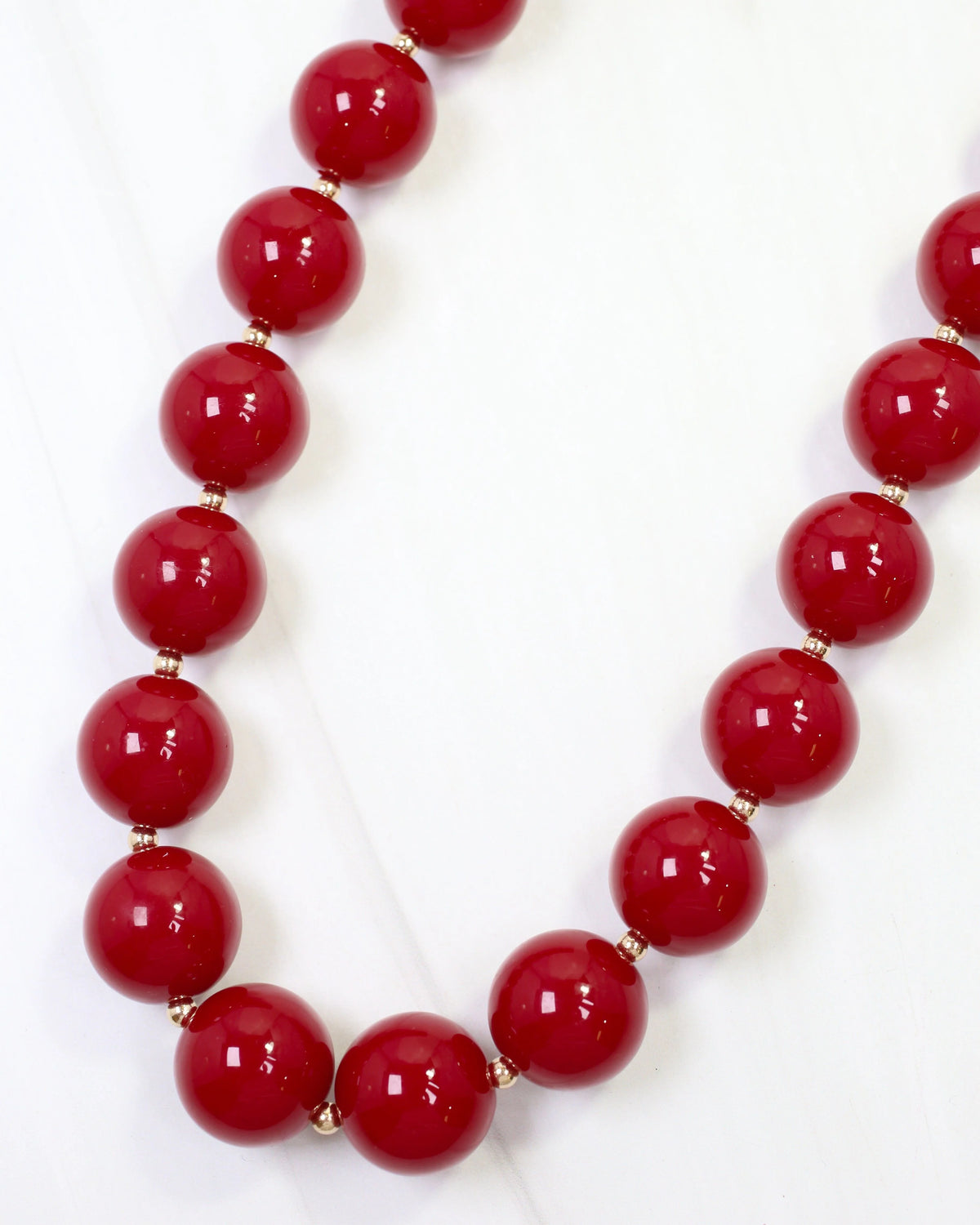 Caroline Hill Maroon Beaded Necklace