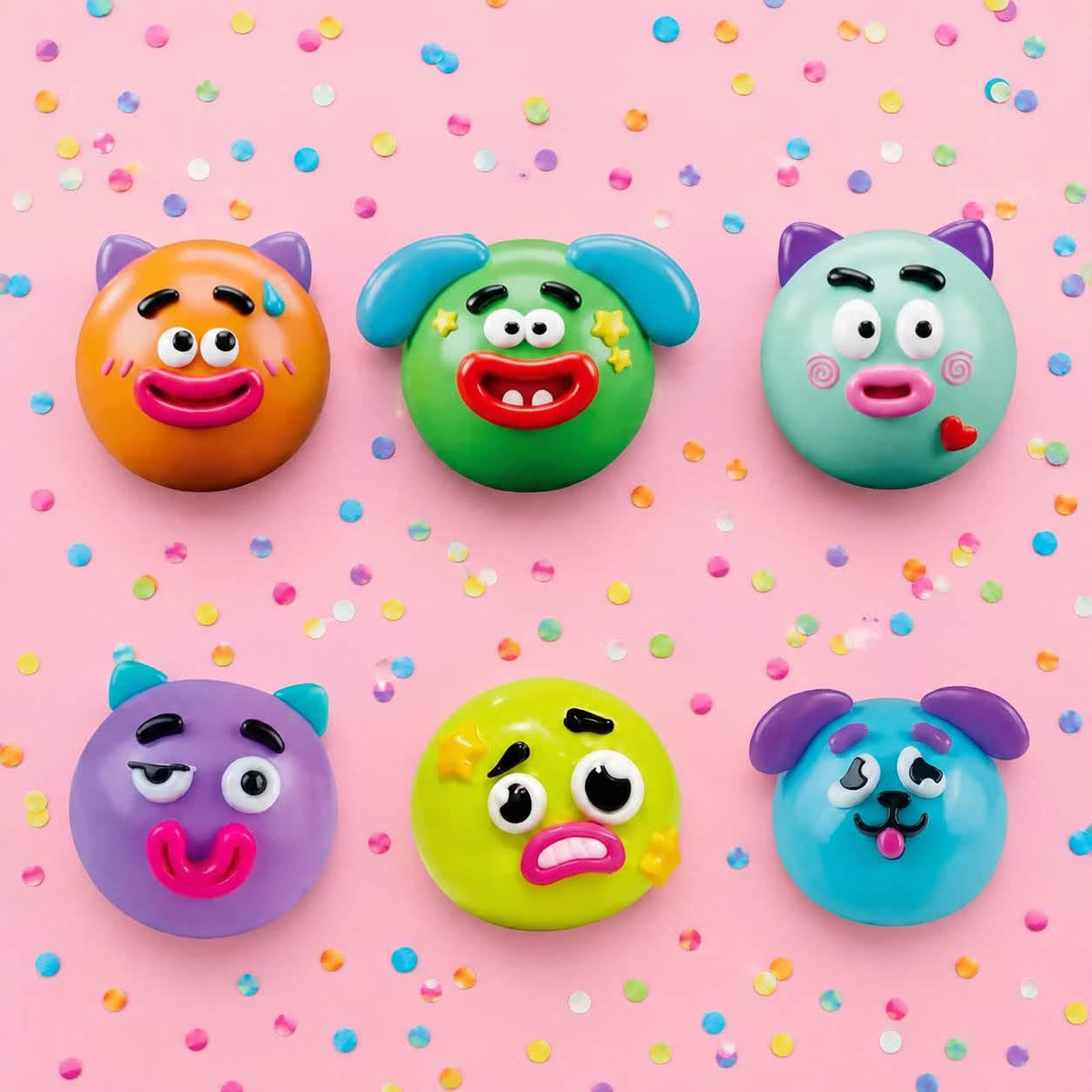Smusher Squishy - face pieces can be removed and replaced