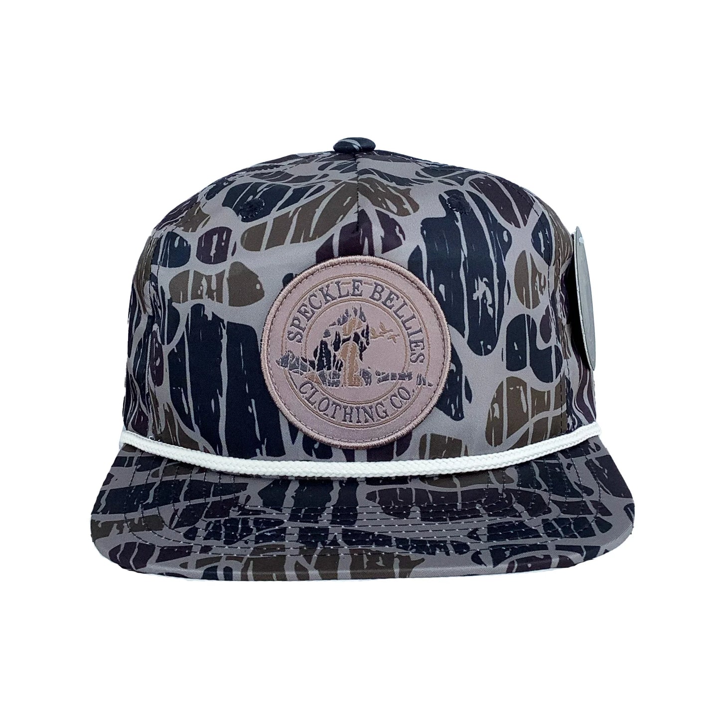 Camo Circle Patch Speckle Bellies Rope Hat