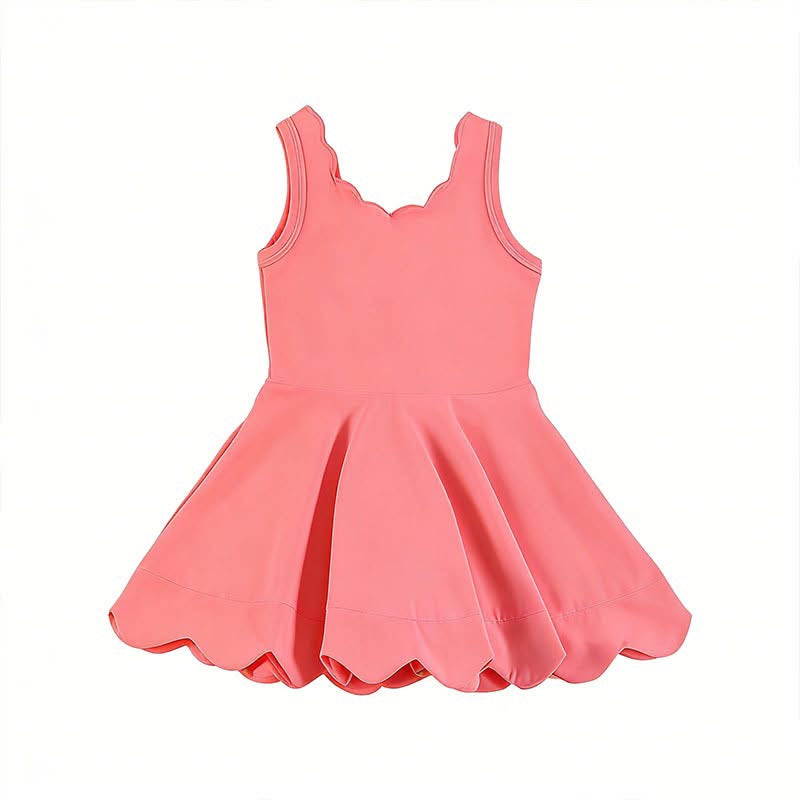 Girls Athletic Dress with Built in Shorts