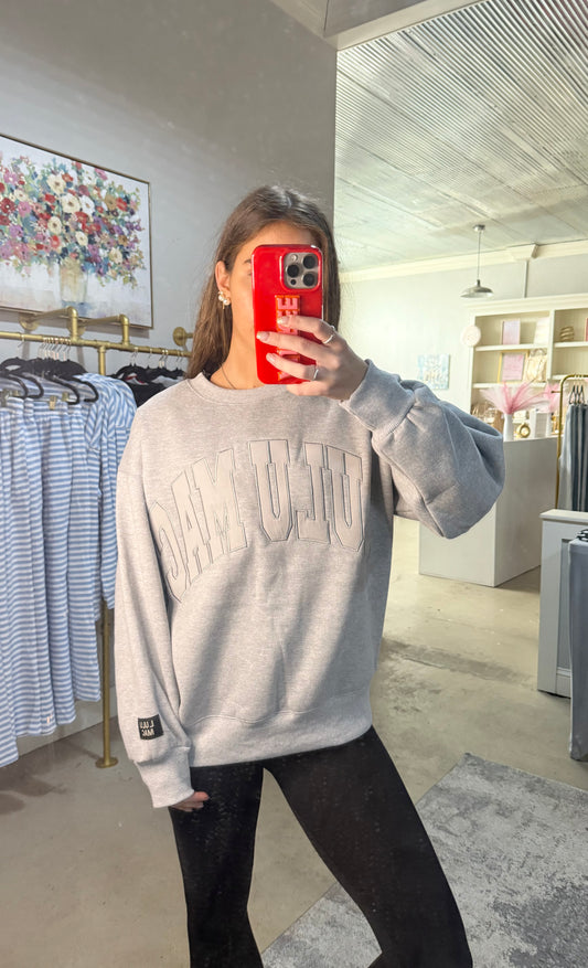 Grey Monochrome Lulu Mac Sweatshirt