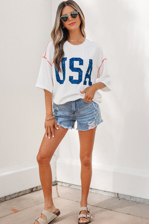 USA Ribbed Top