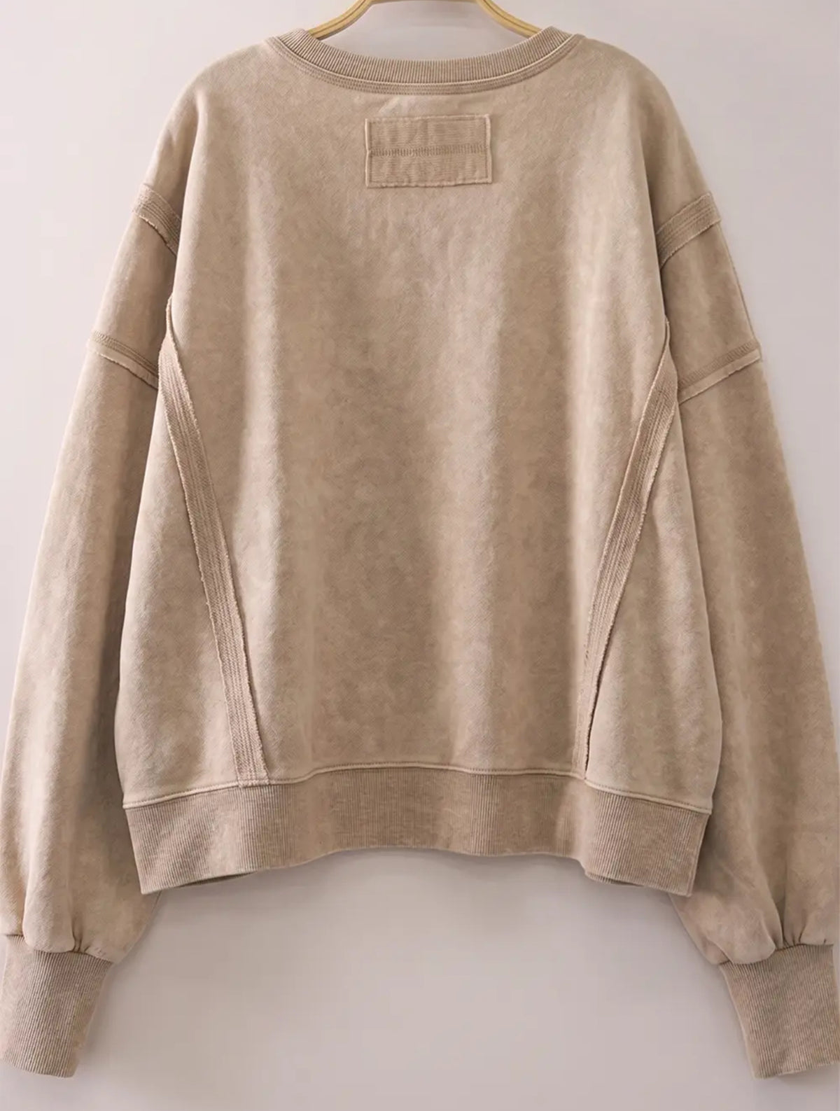 Beige Simple Top