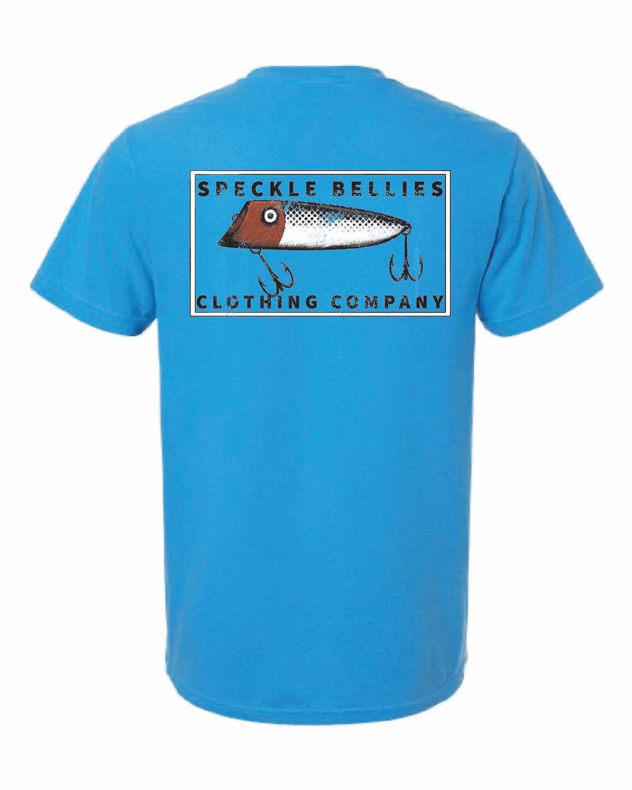 Blue Speckle Bellies Fish Hook Tee