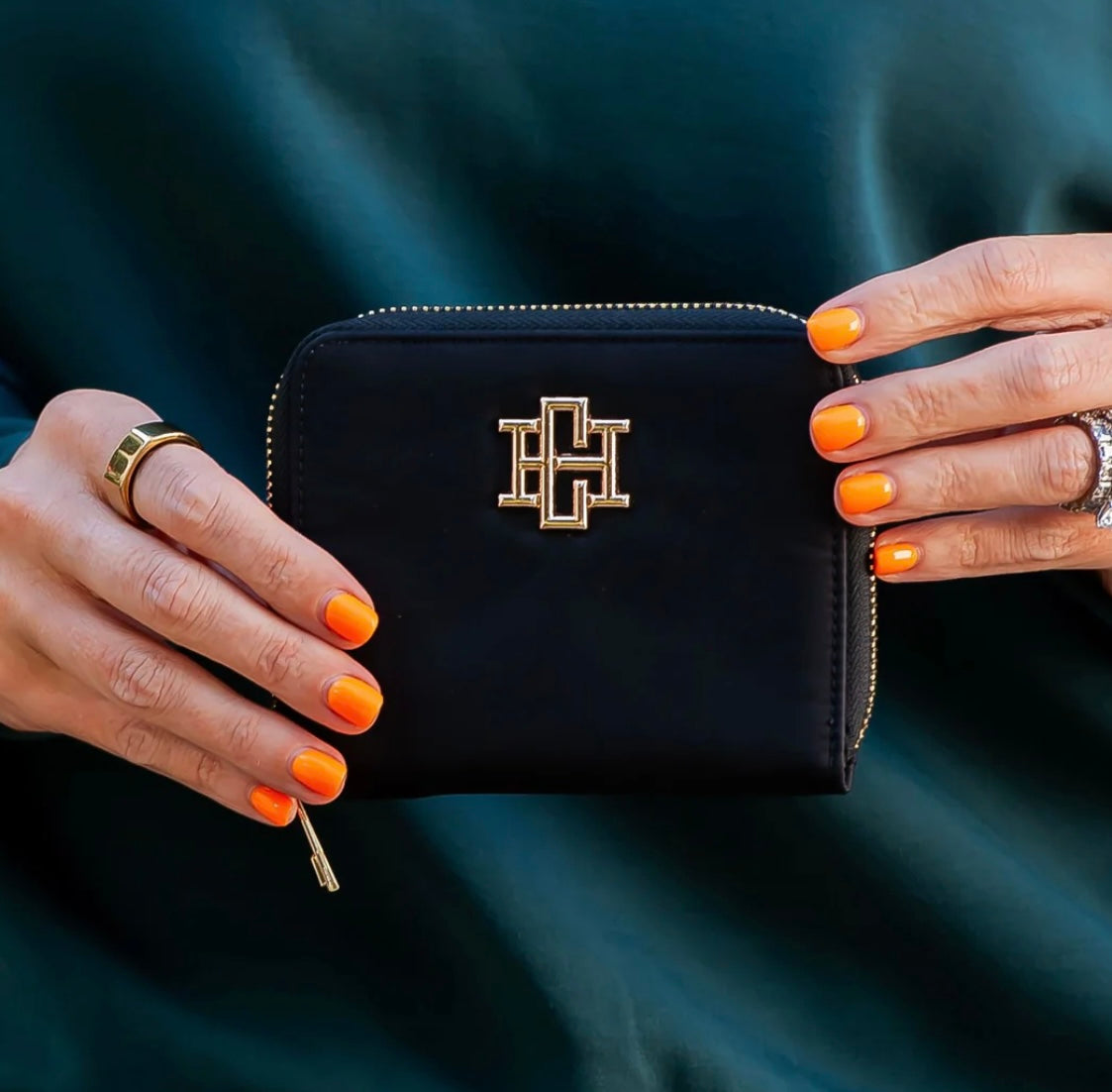 Black Nylon Caroline Hill Wallet