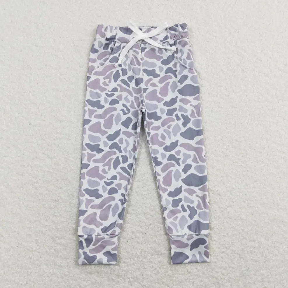 Boys Grey Camo Joggers