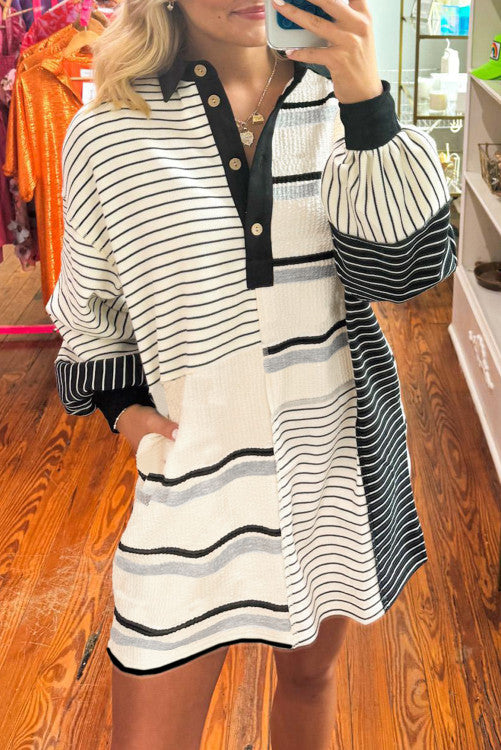 Black Stripe Dress