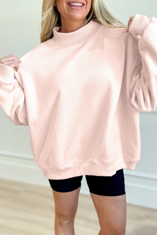 Pink Mockneck