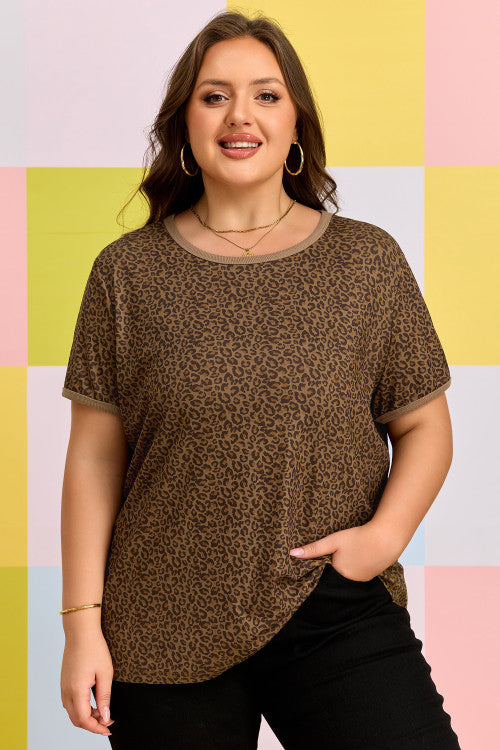 Leopard Plus Size Top