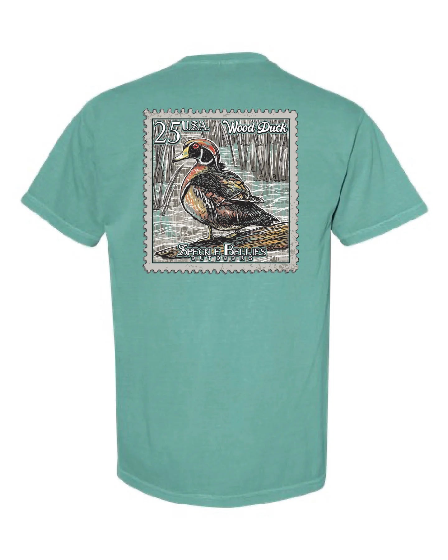 Sea Foam Duck Stamp Speckle Bellies Tee