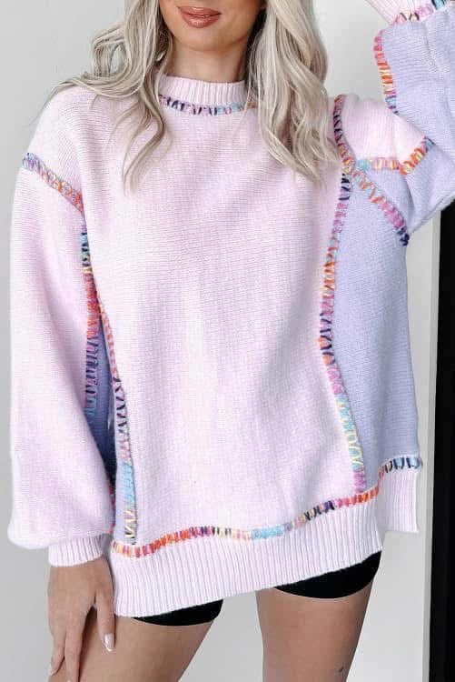 Pink Detail Sweater