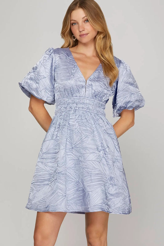 Blue Detailed Dress