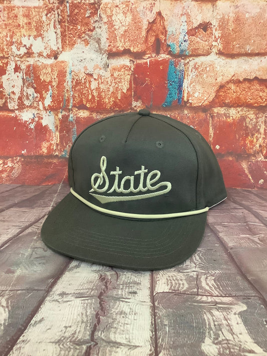 Speckle Bellies Grey State Rope Hat