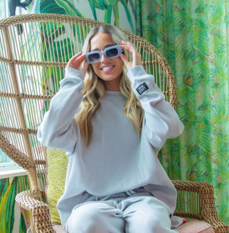 Grey Lulu Mac Waffle Top