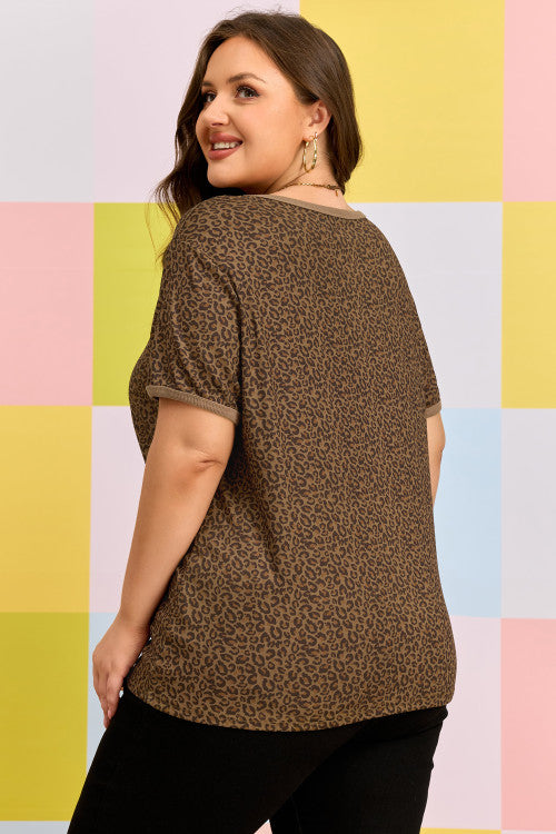 Leopard Plus Size Top