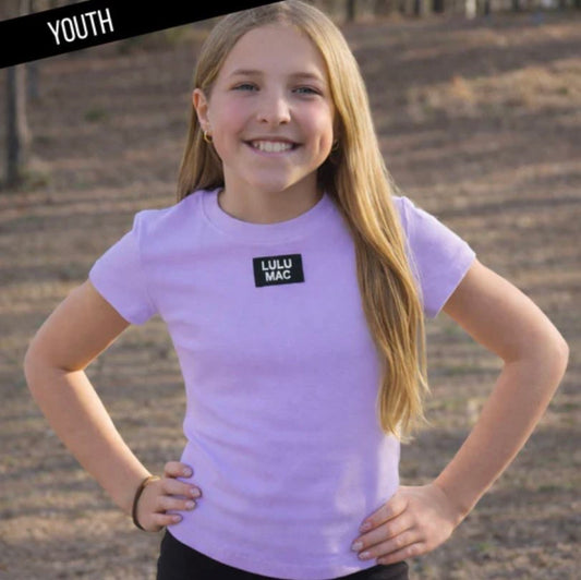 Purple Youth Lulu Mac Baby Tee