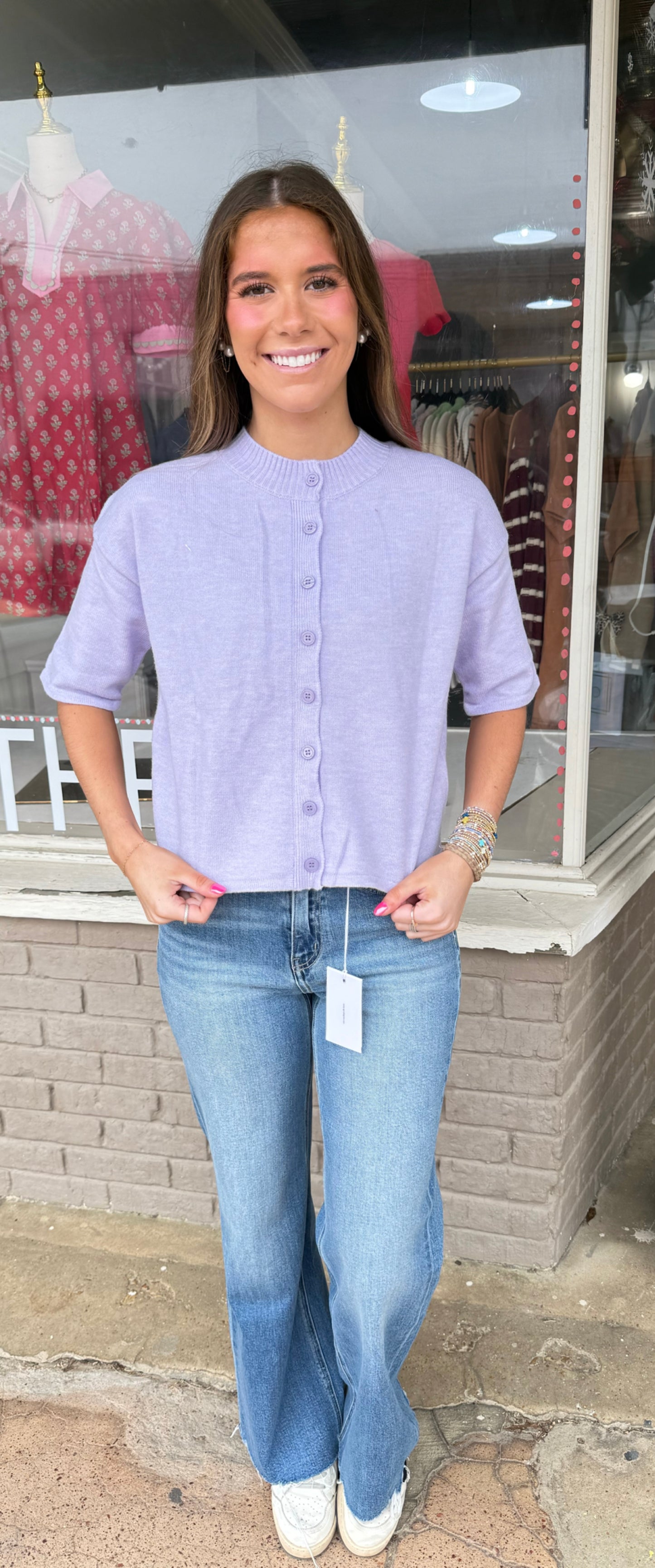 Purple Cardigan