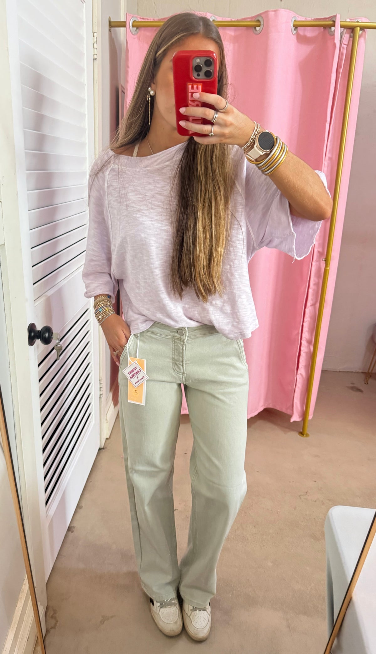 Light Green Risen Jeans