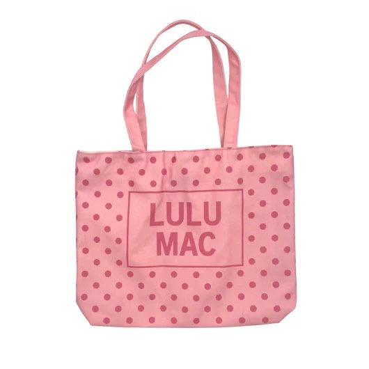Pink Lulu Mac Polka Dot Tote