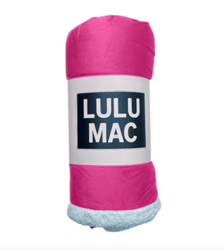 Pink lulu mac blanket