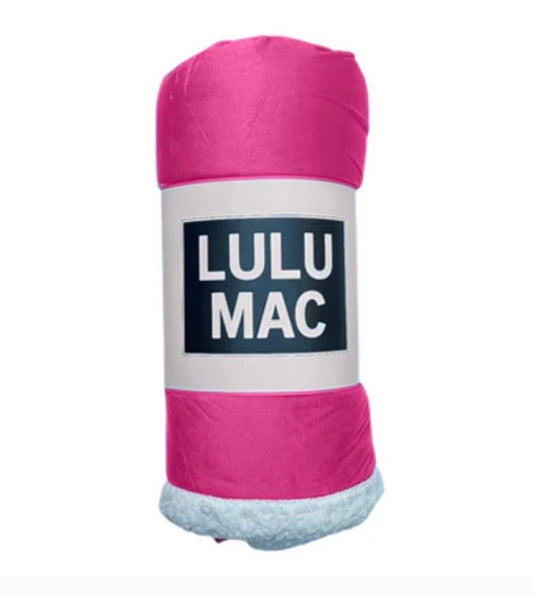 Pink lulu mac blanket