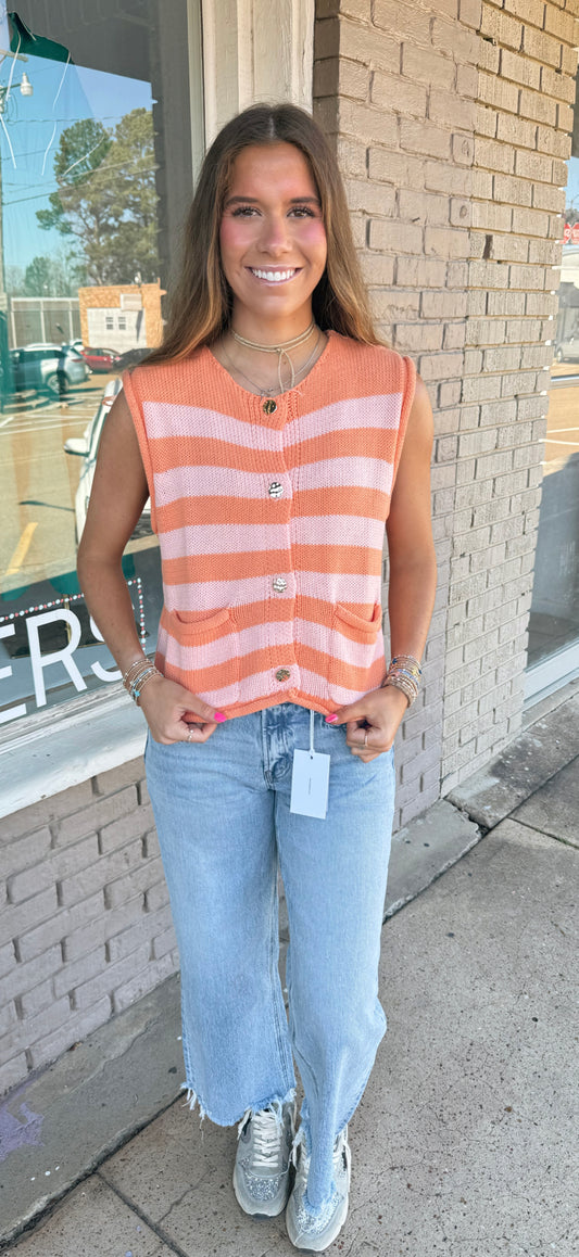 Pink & Orange Cardigan