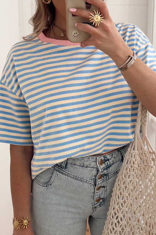 Blue Striped Tee