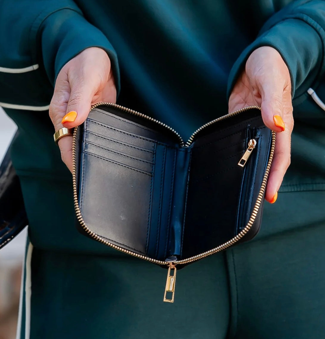 Black Nylon Caroline Hill Wallet