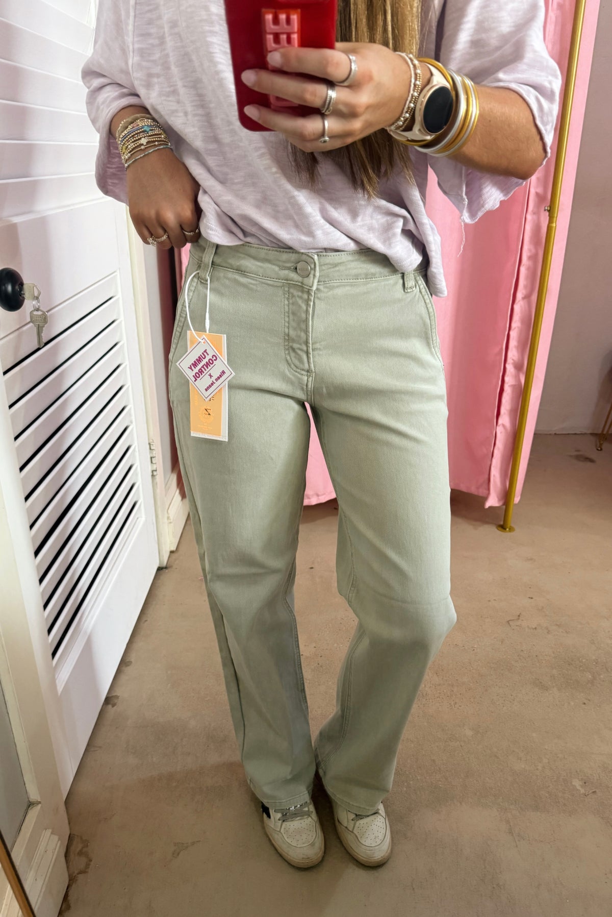 Light Green Risen Jeans