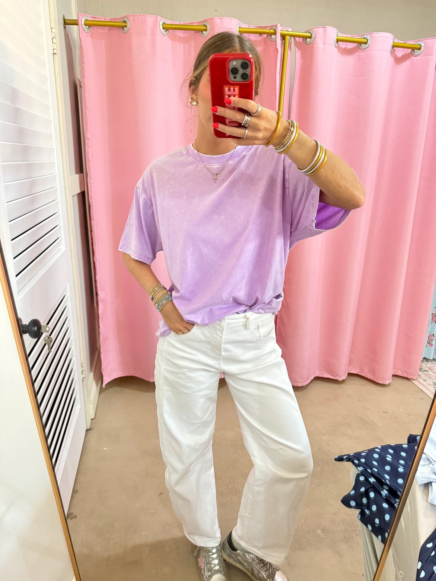 Purple Mineral Washed Tee
