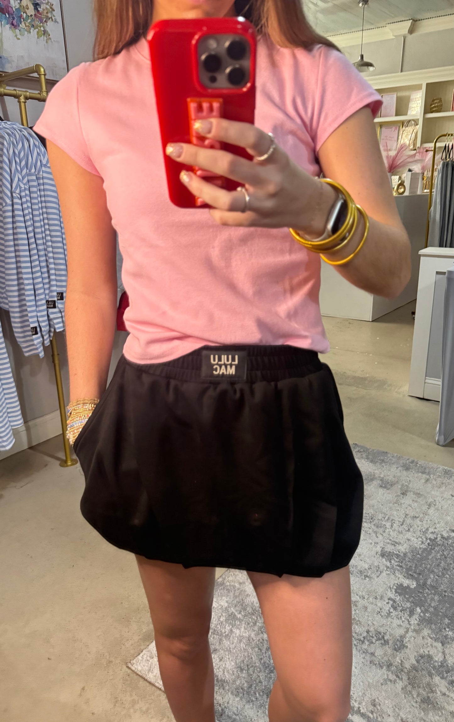 Black Lulu Mac Bubble Skirt