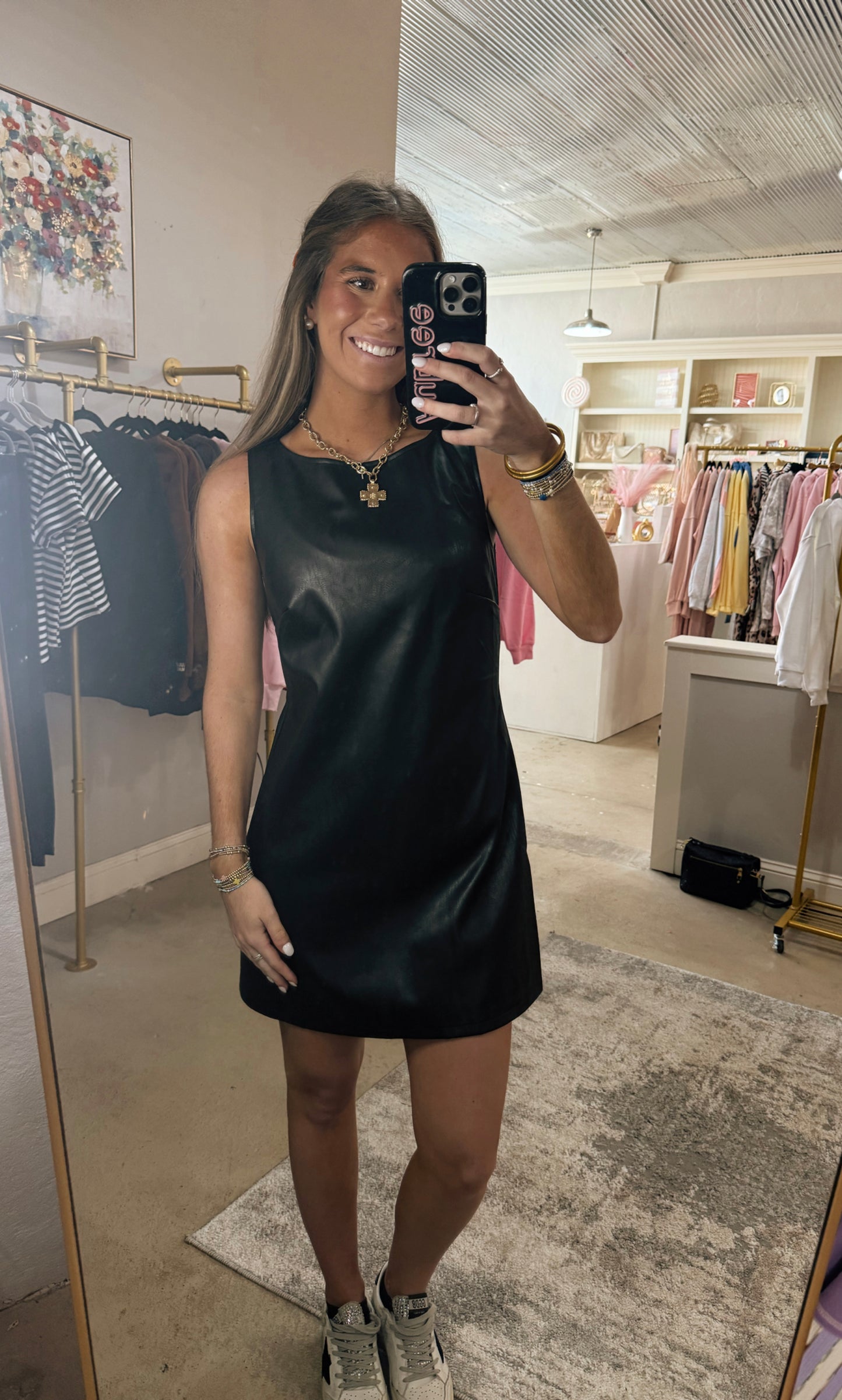 Black Leather Dress