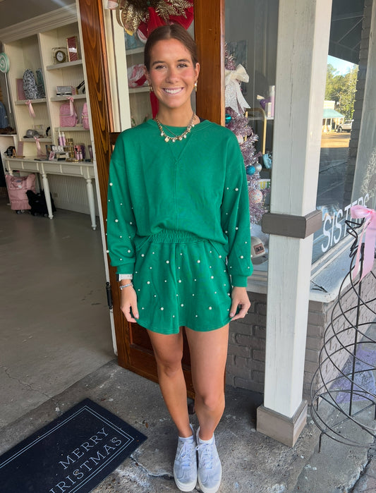 Green Pearl Skort