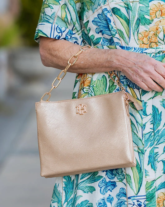 Woven Gold Caroline Hill Purse