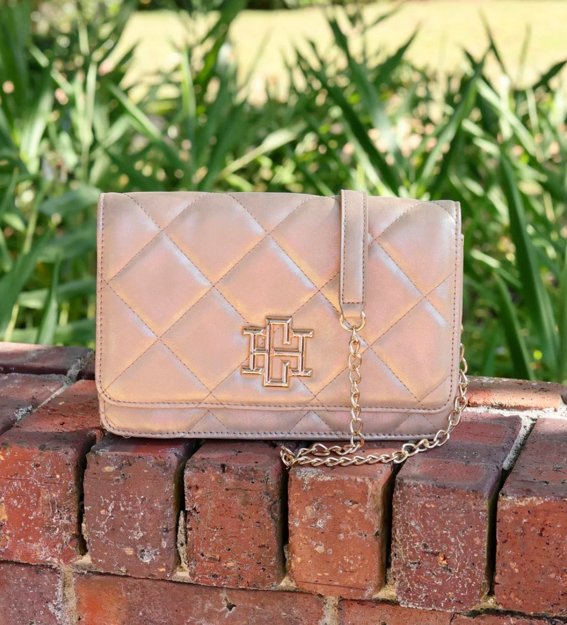 Gold Shimmer Caroline Hill Crossbody
