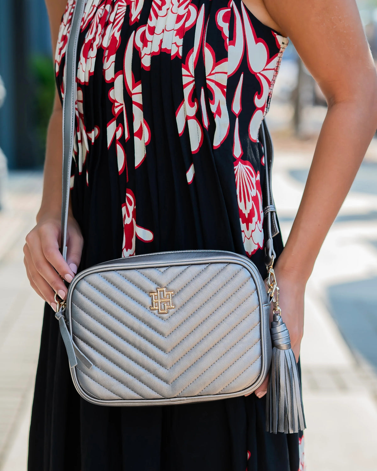 Caroline Hill Black Pearl Greer Crossbody Bag