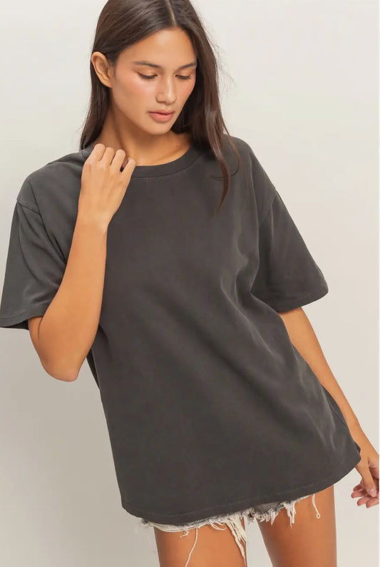 Black Simple Tee