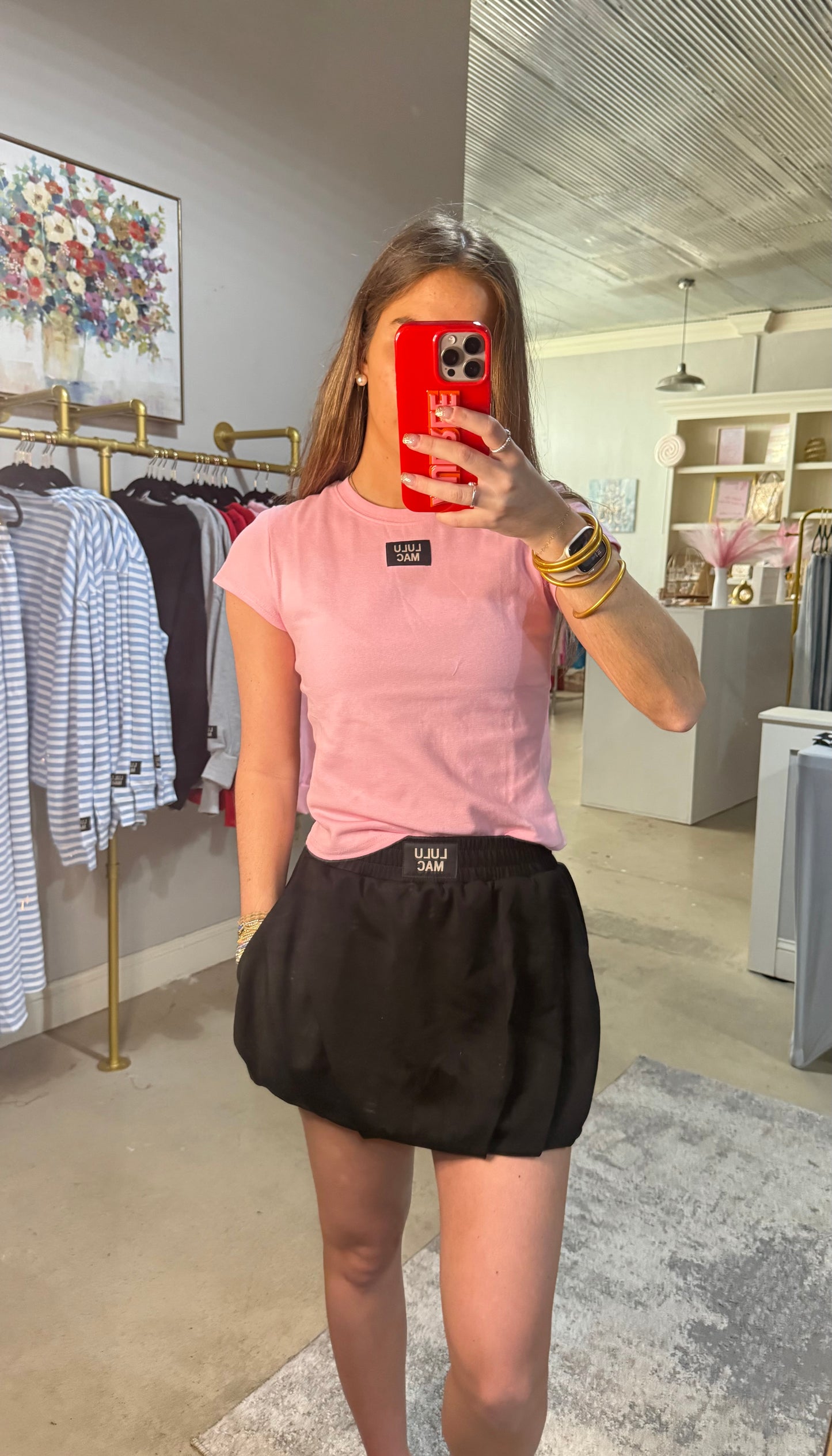 Black Lulu Mac Bubble Skirt