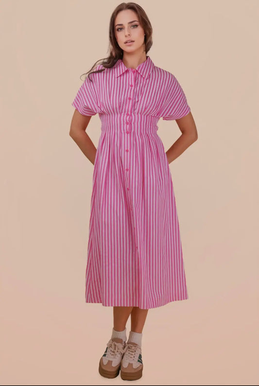 Pink Stripe Dress