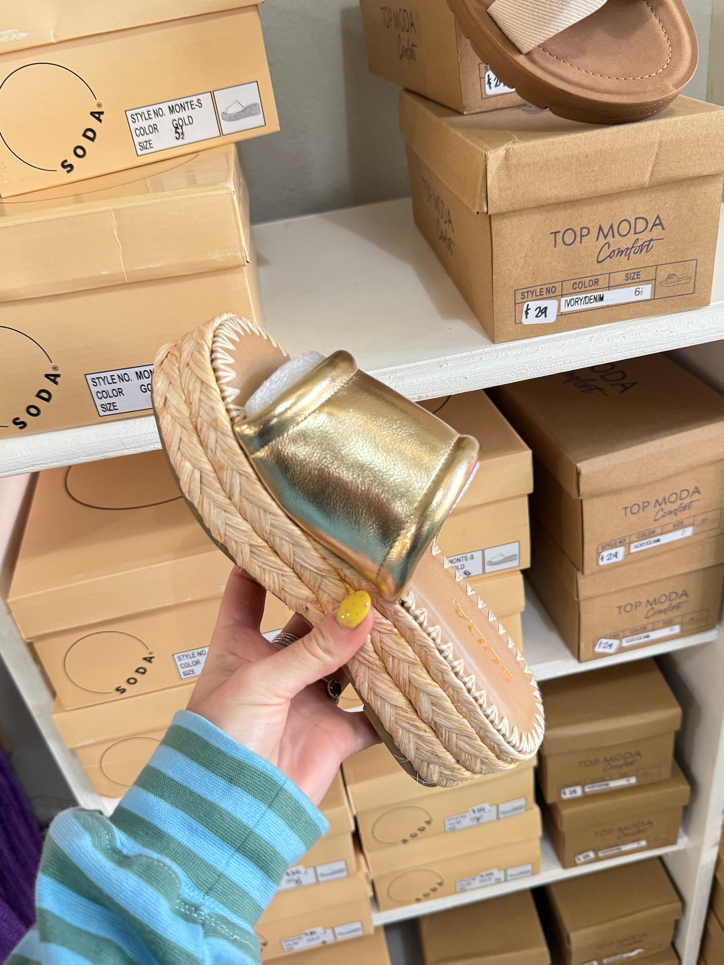 Gold Platform Sandals
